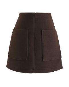 Minifalda Pocket of Charm en marrón